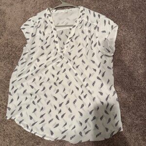 Monday Fun Lillian V Neck Blouse